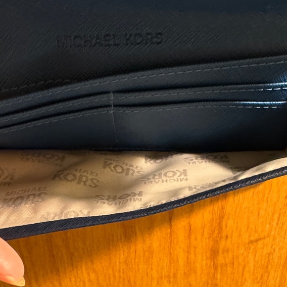 Michael Kors Navy Wallet Card Holder - Picture 6 of 6